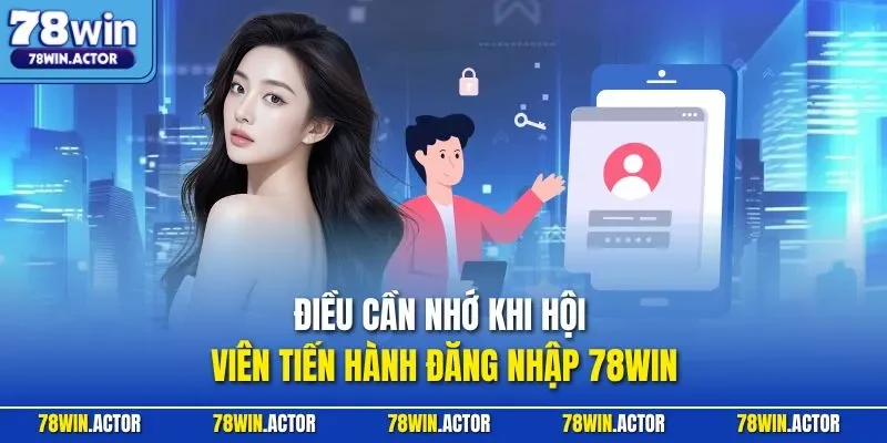 Điều cần nhớ khi hội viên tiến hành đăng nhập 78WIN